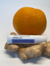 Load image into Gallery viewer, NEW: Throat Chakra Lip Balm - Who Keeps a Stiff Upper Lip?

